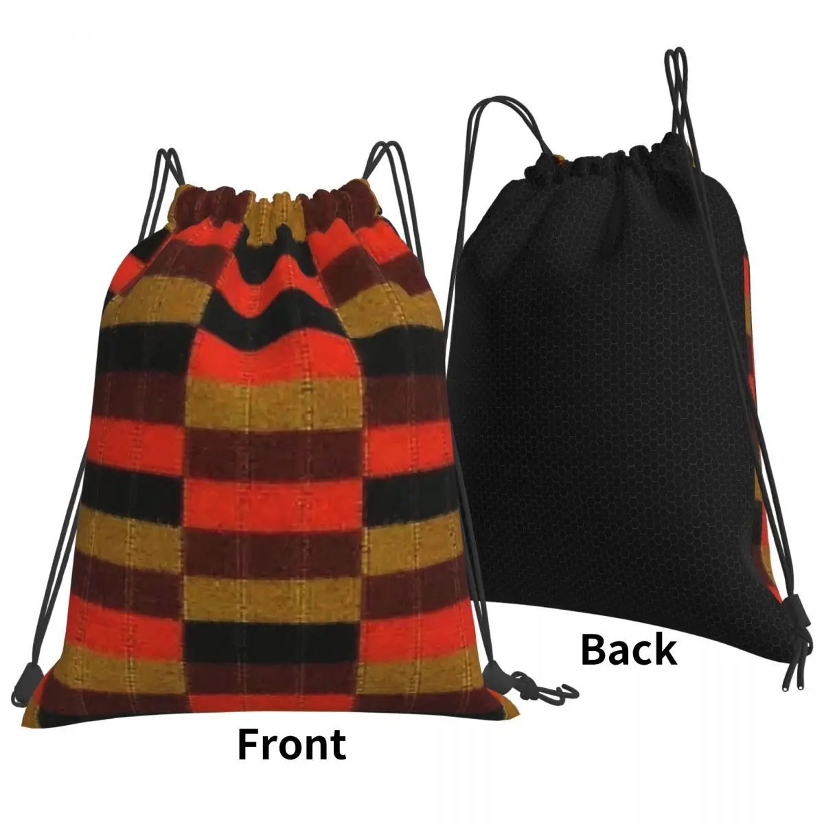 District Line Moquette Seat Cover Backpacks Multi-function Drawstring Bags Sports Bag Book Bags for Travel Students
