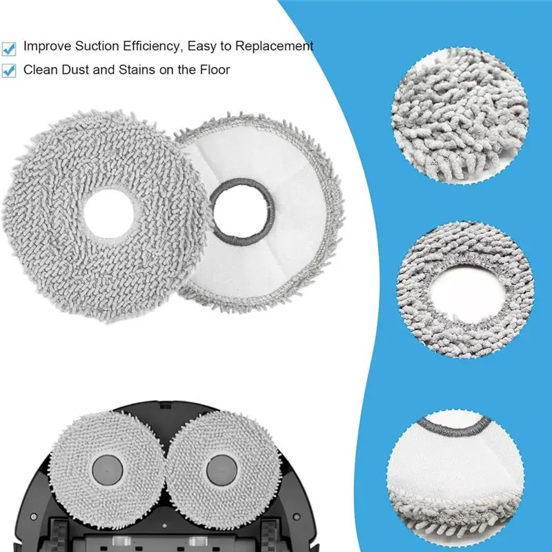 [HOT!A34R】 For Cecotec Conga 11090 Vacuum Cleaner Robot Replacement Part Main Side Brush Hepa Filter Mop Cloth Dust Bags