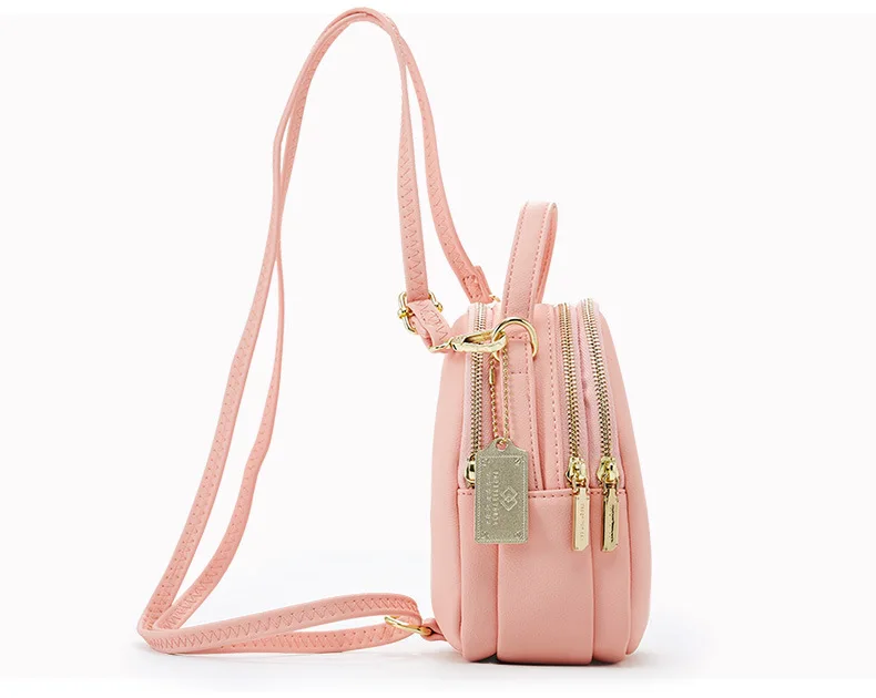 Mini Backpack Purse for Women Ladies Tote Multi-Function Luxury Shoulder Bag Solid Color Ladies Casual Bag Women's Backpack