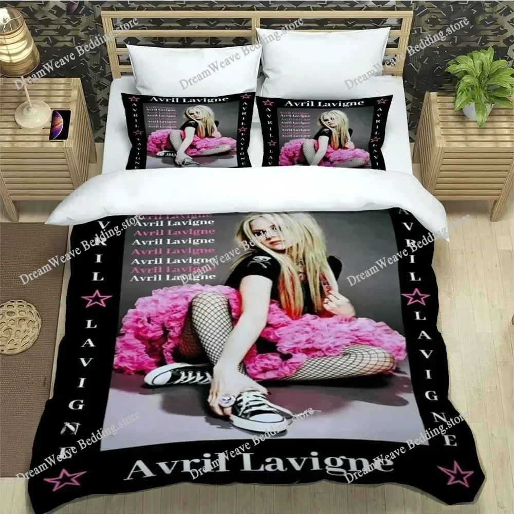 Singer Avril Lavigne Bedding Set Single Twin Full Queen King Size Bed Set Aldult Kid Bedroom Duvetcover Sets Bed Sheet Set 20259