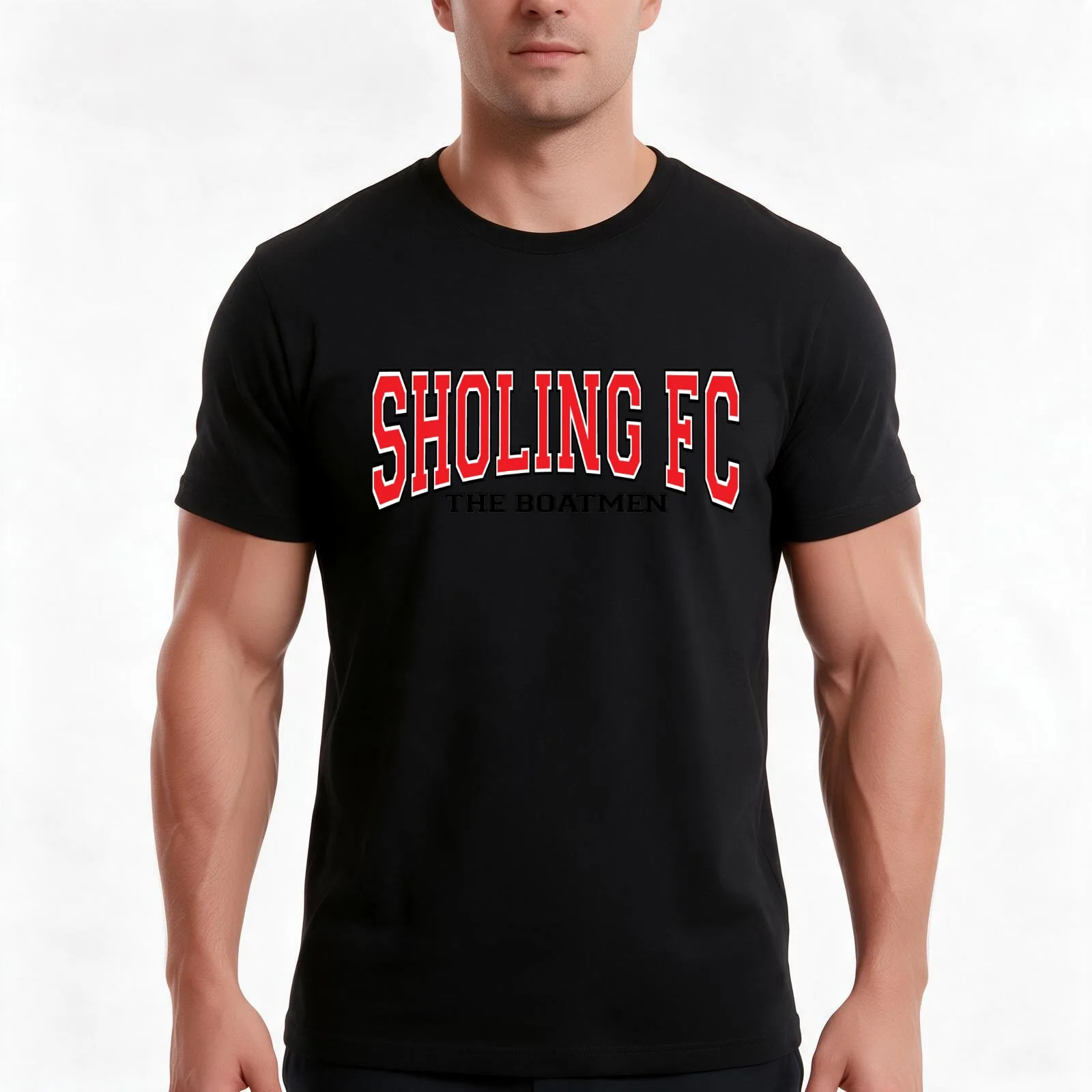 Sholing FC Varsity T-Shirt Summer Casual Cotton Tee Oversized Streetwear Tops Vintage Graphic Print Loose Fit Short Sleeve