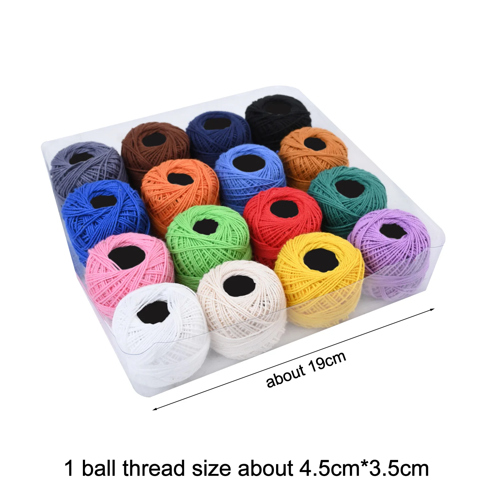 16pcs Multi Color Cotton Embroidery Thread Set for Hand Sewing Braiding and Machine Embroidery Long Lasting and