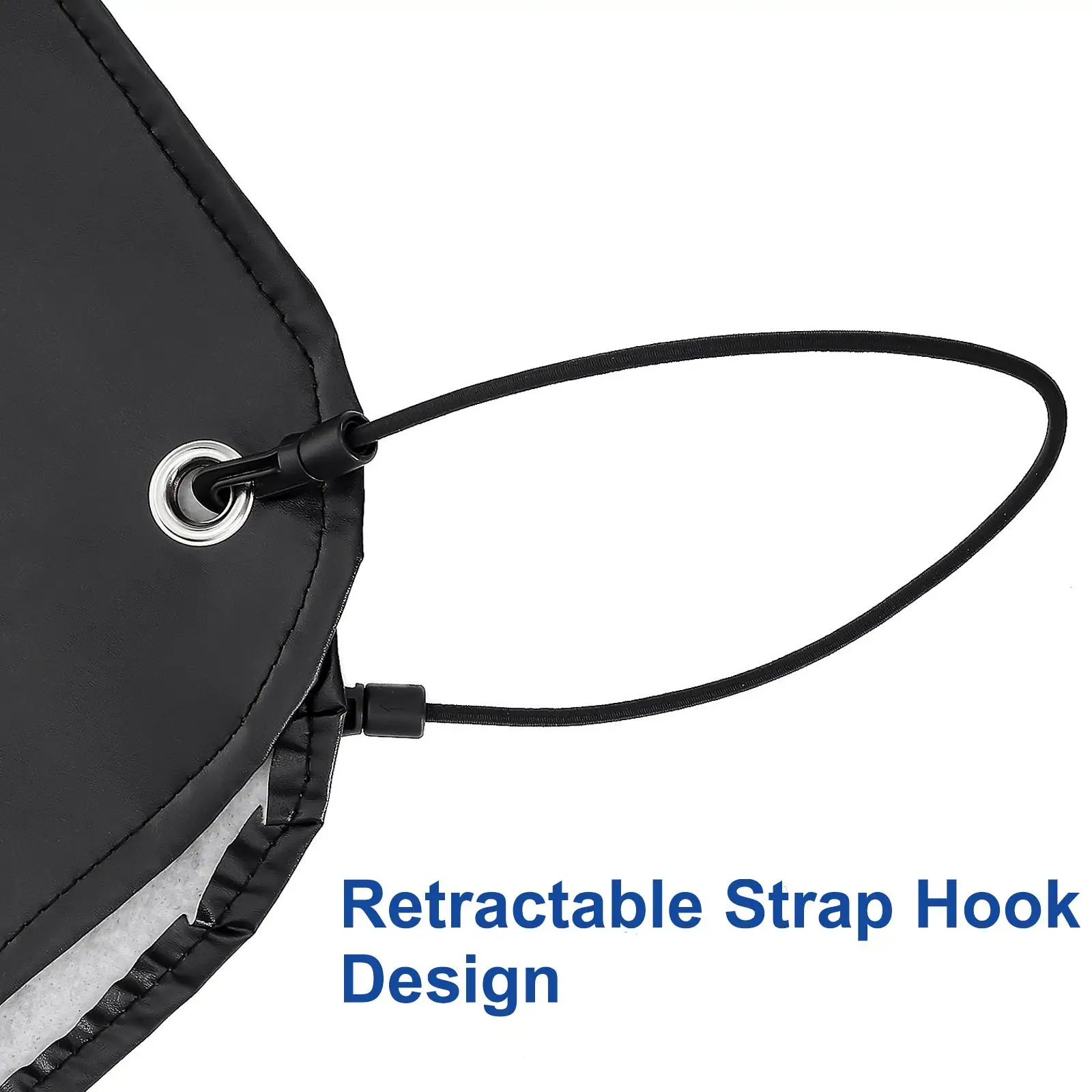 Cubierta de barra de remolque para caravana, cubierta de enganche de conector de gancho de remolque, protección Universal impermeable, 95x61cm