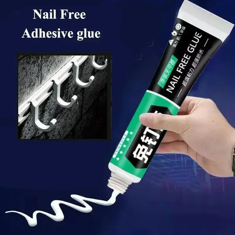 60ml Nail-Free Tasteless Waterproof White Glue Multi-Spec Strong Glass Glue Multifunctional Household Glue