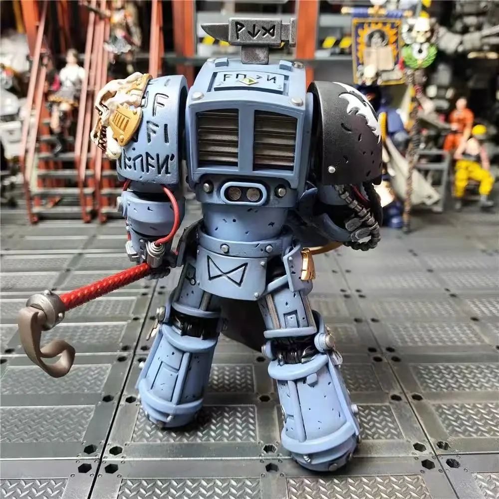 

【Original】JOYTOY Warhammer 40K Space Wolves Arjac Rockfist Toys Model