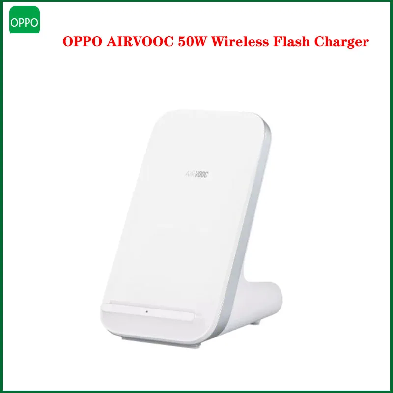 For OPPO AIRVOOC 50W Wireless Flash Charger Wireless Charging Stand 50W Max Dual-coil Design Qi Wireless Charging