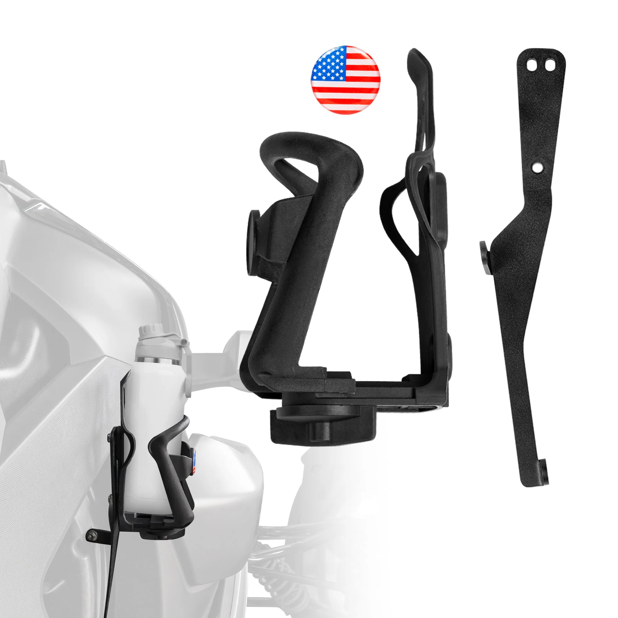 Driver Right Side Mount Adjustable Drink Cup Holder for Can Am Ryker 600/900/Rally 2019-2025 Sport Edition 2022-2025 Accessories