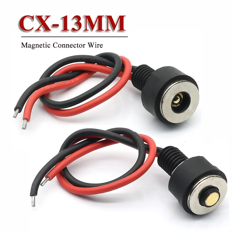 13MM CX13 Magnetic Waterproof Connector Anti Short Circuit Oven Charging Power Cord Magnetic Contact Head Interfac Terminal Wire