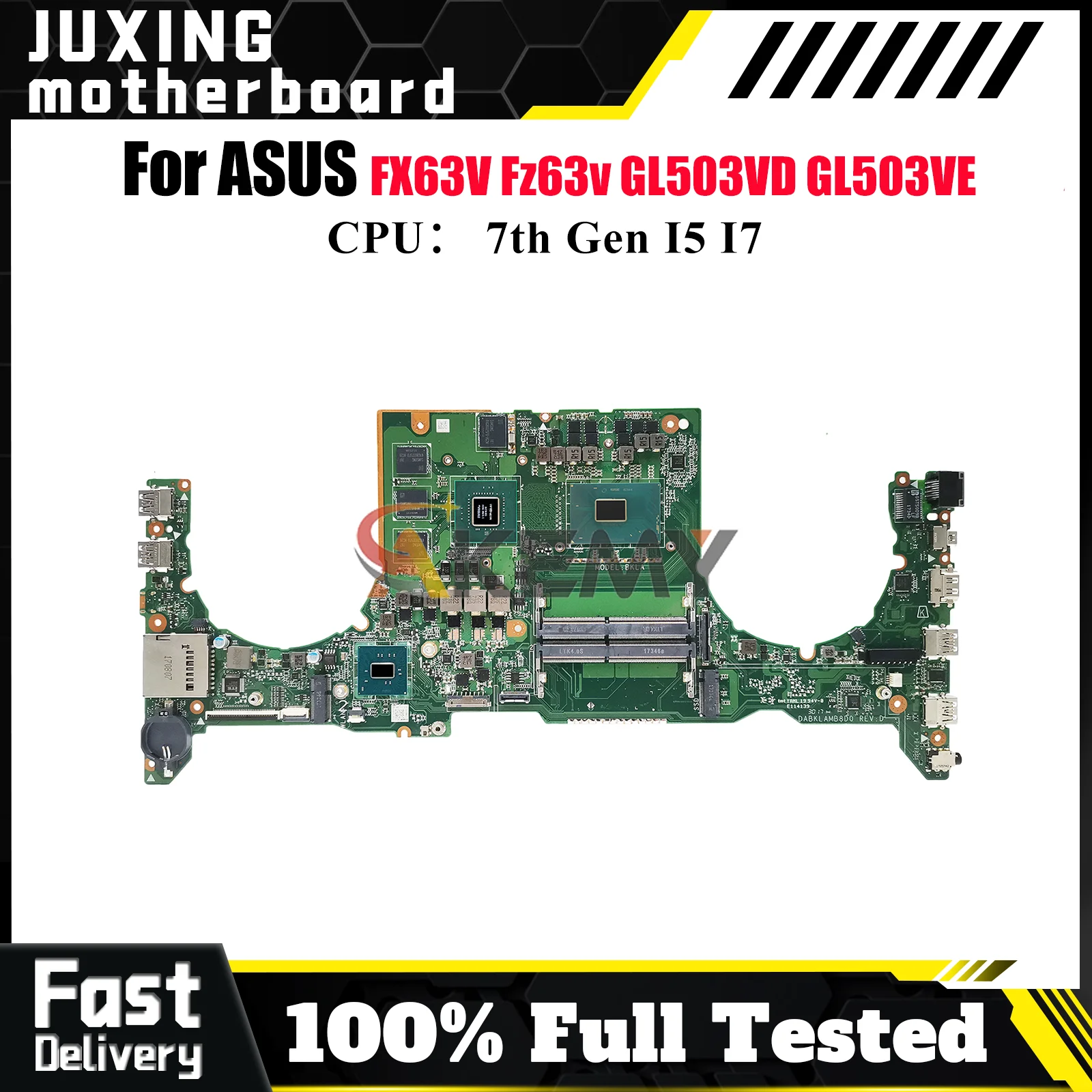 

GL503VD Laptop Motherboard For ASUS ROG Strix GL503V FX63V GL503VD Fz63v GL503VE Notebook Mainboard With I5 I7 CPU 100% tests OK