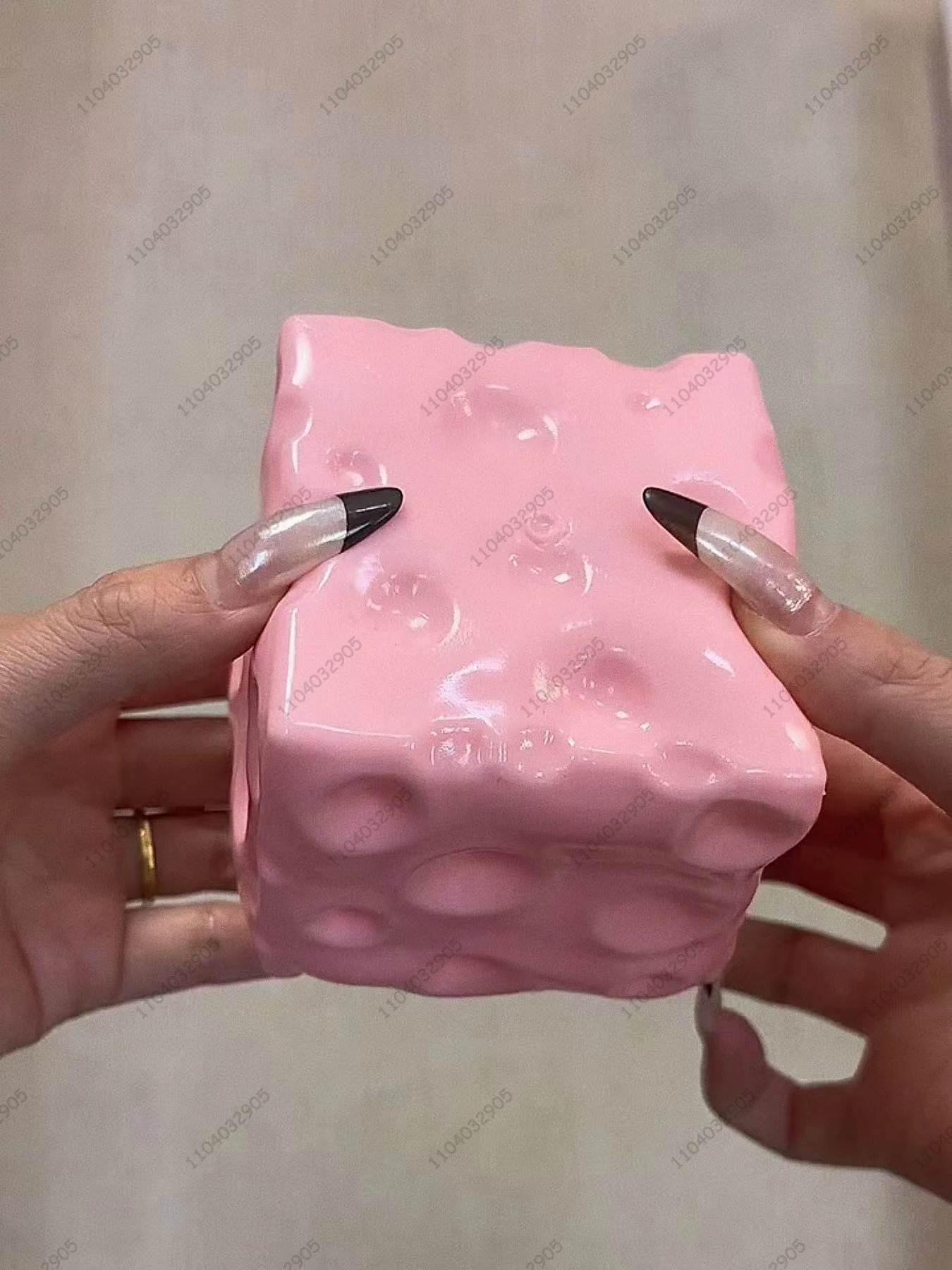 جامبو الجبن مكعب الإجهاد الكرة الكبيرة الجبن على شكل ضغط الكرة غير ترتد تململ لعبة ASMR الحسية مكافحة الإجهاد هدية الكريسماس