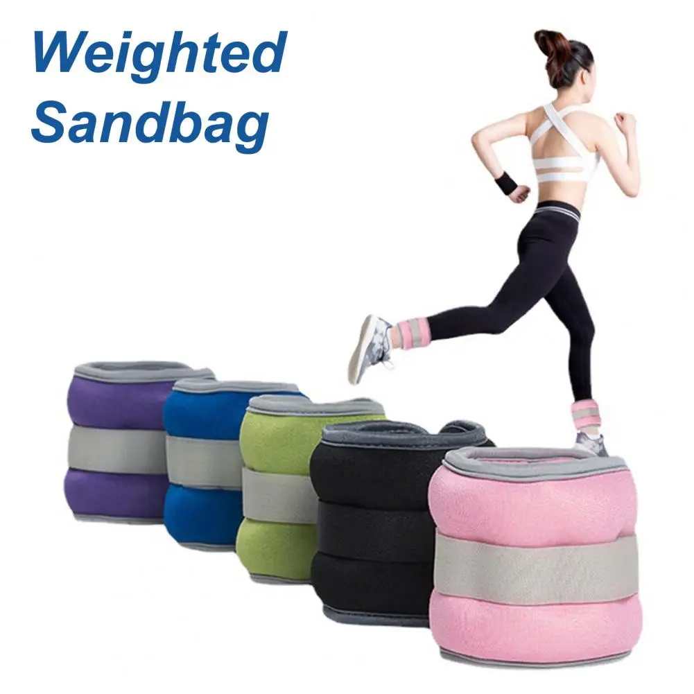 Iron-filled Ankle Weights Beginner-friendly Ankle Weights Versatile Sports Cuffs Foot/wrist Weights for Fitness for Running