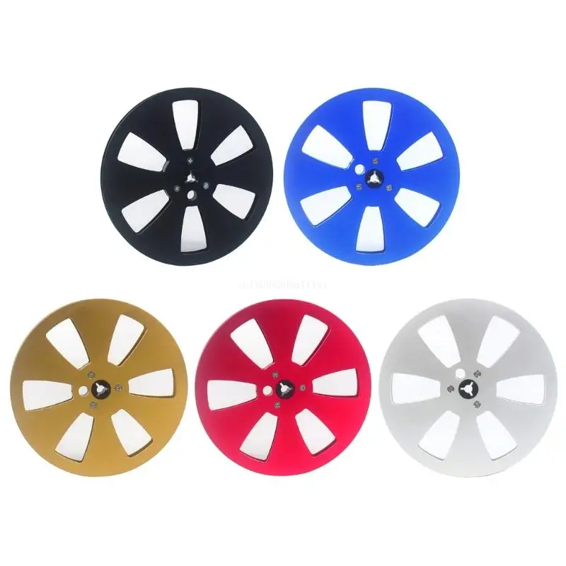 

7" Recording Takeup Reel with 6 Holes for 1/4inch Tape Open Reel Sound Decks Dropship