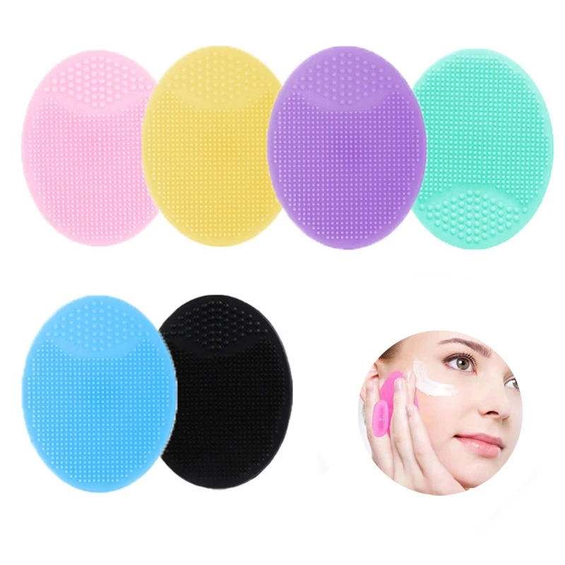 Soft Silicone Face Brush Cleanser and Massager Manual Facial Cleansing Brush Exfoliating Silicone Face Scrubber For Women Men