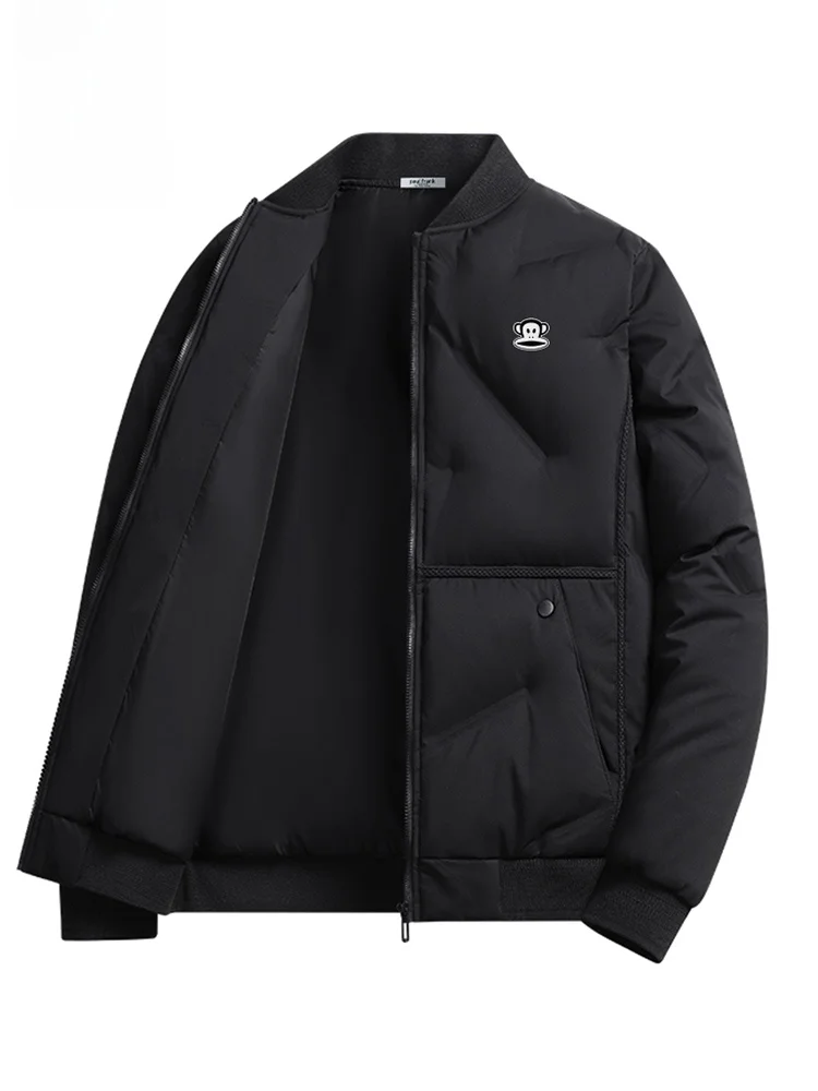 

Повседневная мужская куртка Paul Frank в американском стиле с воротником-бомбером, утепленная, ветрозащитная, из полиэфирного волокна