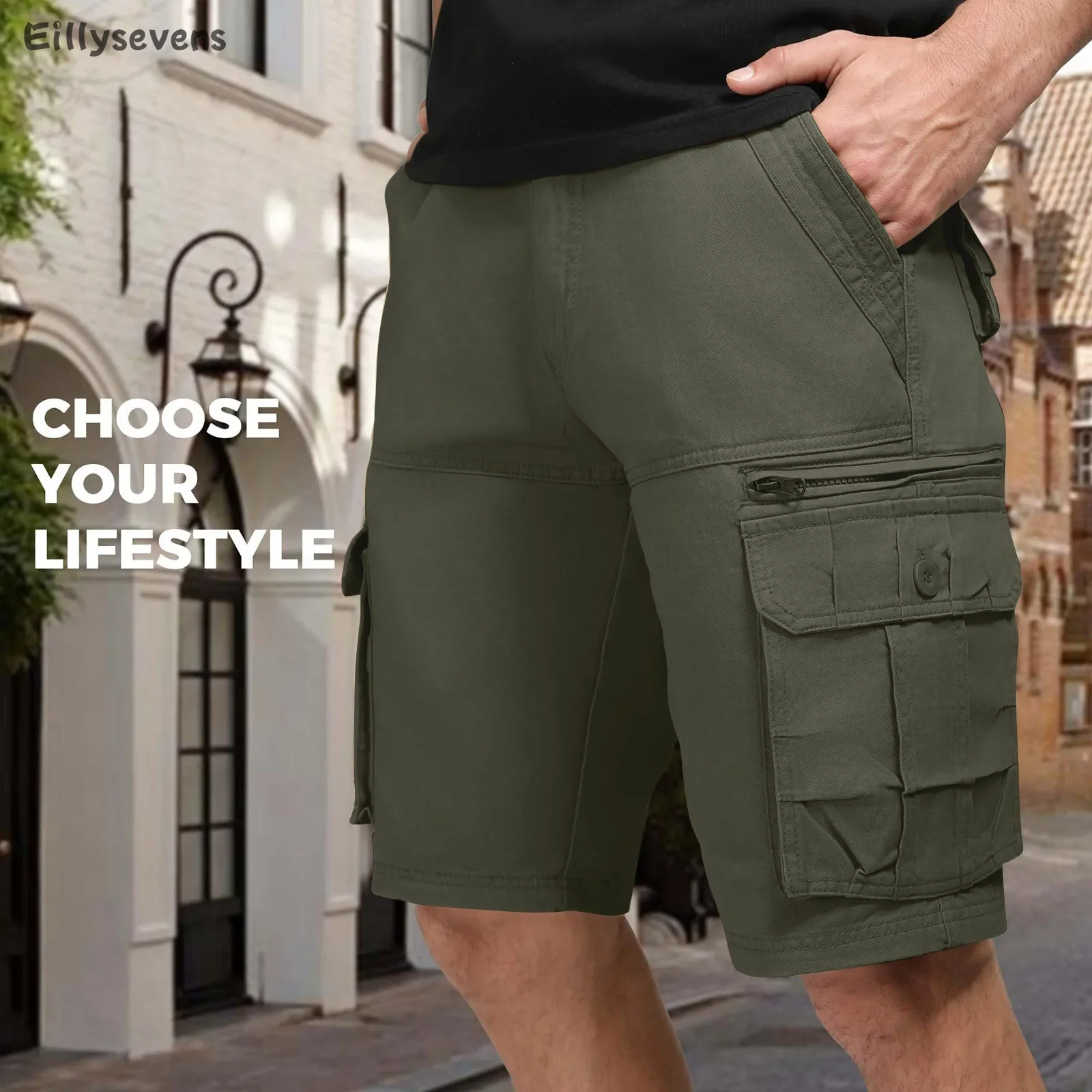 2024 Nieuwe Cargo Shorts Heren Mode Streetwear Shorts Katoenen Linnen Casual Losse Korte Broek Met Zak Casual Pantalones Cortos