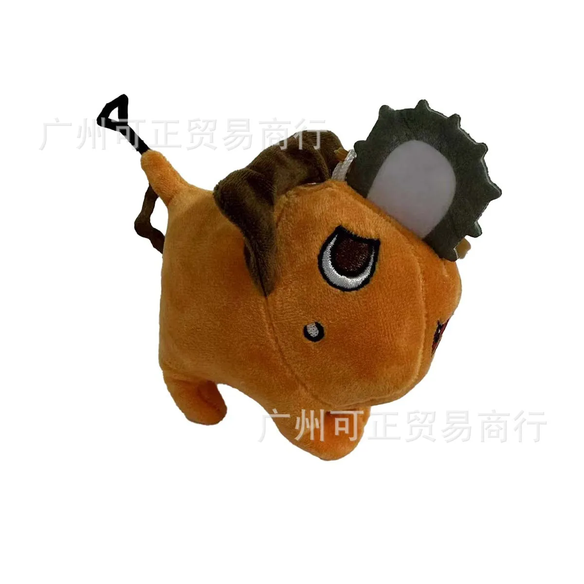 10cm Anime Chainsaw Man Dolls Plush Toy Cartoon Pochita Orange Dog KeyChain Stuffed Soft Toy for Kids Birthday Gift