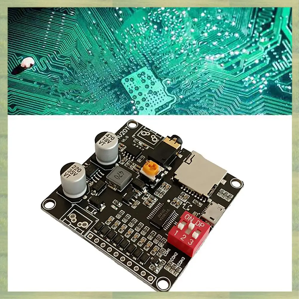 N15R-DY-HV20T Voice Playback Module 12V/24V Power Supply 10W/20W Amplifier Support Micro-SD Card MP3 Music Player For Arduino