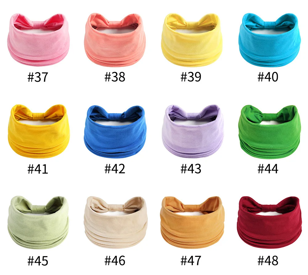 Breite Stirnbänder für Frauen, stilvolle Kopfwickel, Boho-Haarbänder, Sport, Yoga, Turban, Baumwolle, rutschfestes Bandana, Haar-Accessoires – Detail 8