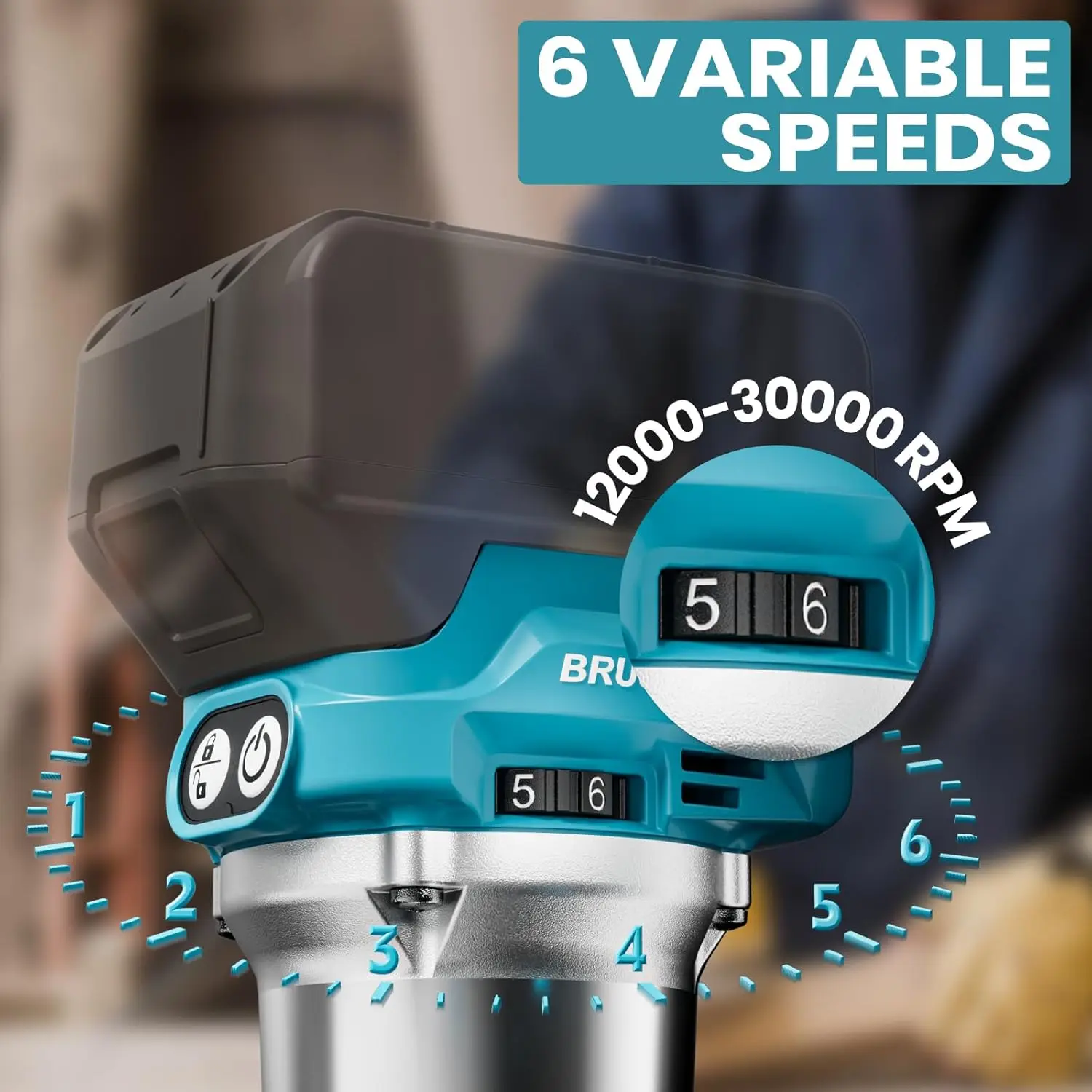 Cordless Trimmer Rechargeable Trimming Machine Brushless Slotting Tool Milling Woodwork Engraving Machine For Makita 18V Battery