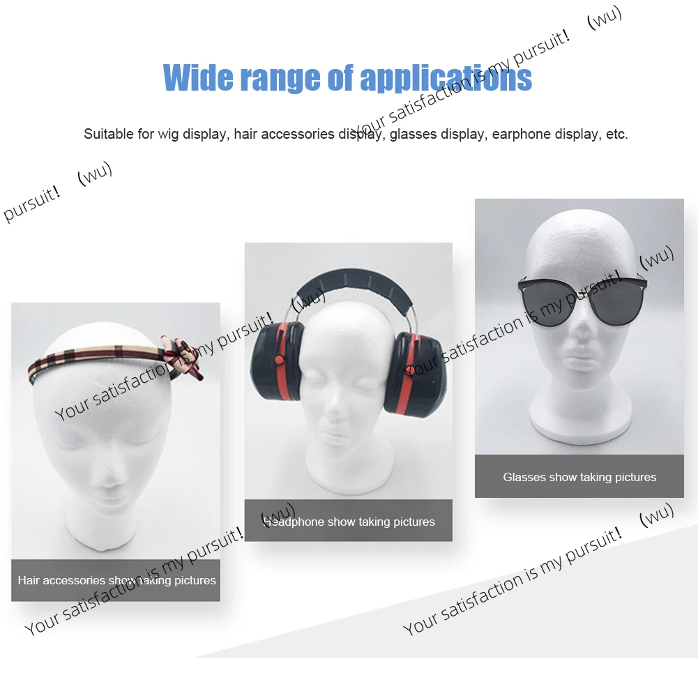 Practical Foam Female Mannequin Head Wigs Glasses Cap Display Holder Stand Model