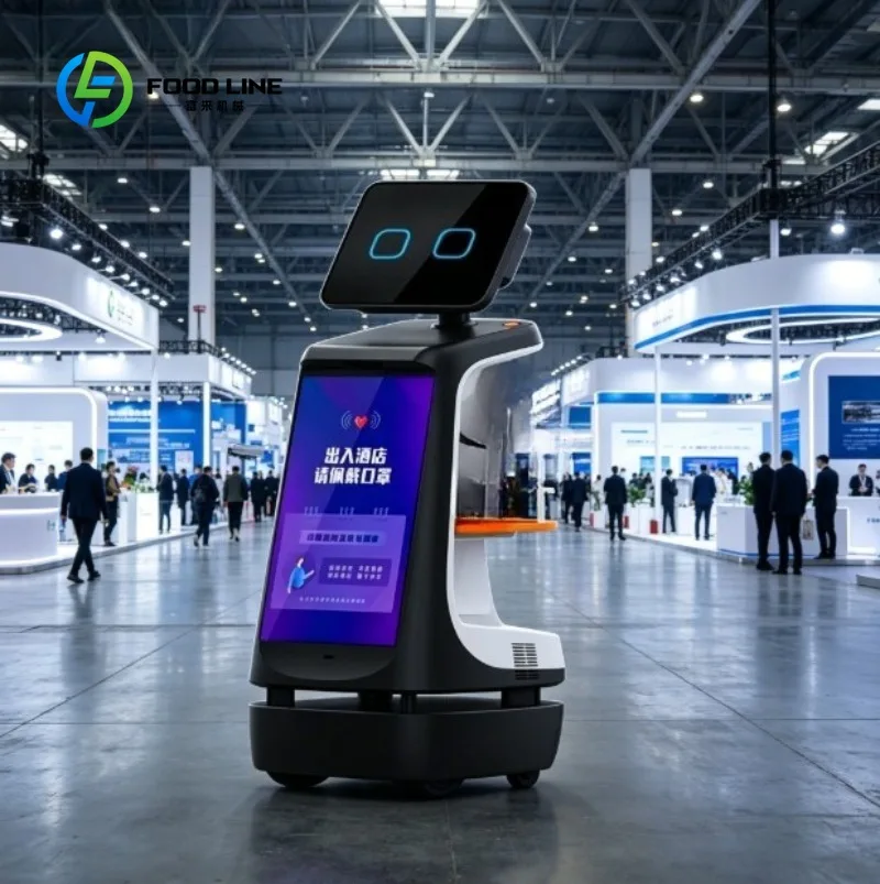 Custom Reception Robot with Large Touch Display Premium Welcome Robot for Commercial Lobbies, Exhibitions & Service Halls