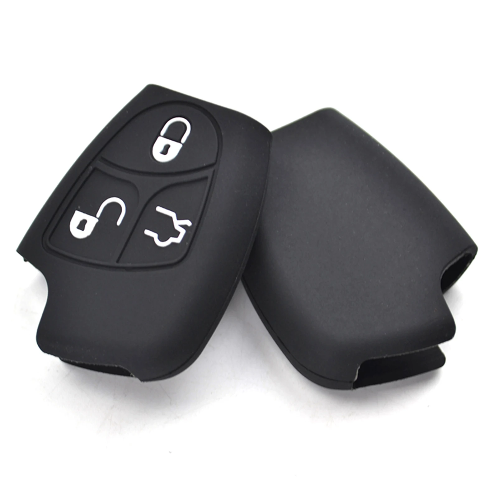 3-przyciskowy silikonowy pokrowiec na kluczyk samochodowy pasujący do Mercedes Benz CLS SL C E S CLASS Remote Smart Keyless Case Holder Protector