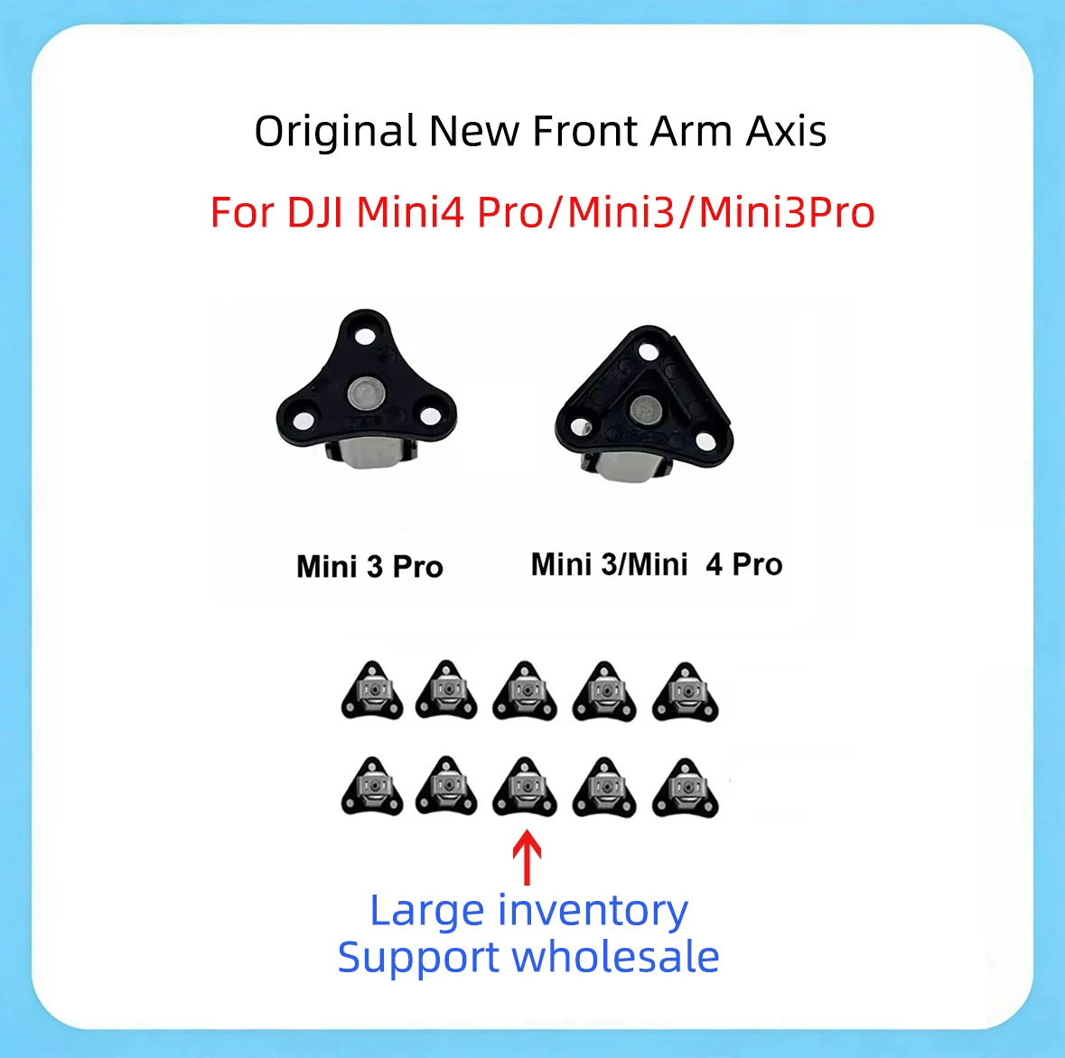 Mini3/4Pro Axis Original New Front Axis For DJI Mini 4/Mini 3/3 Pro Left Right Front Arm Metal Shaft Drone Spare Parts Wholesale