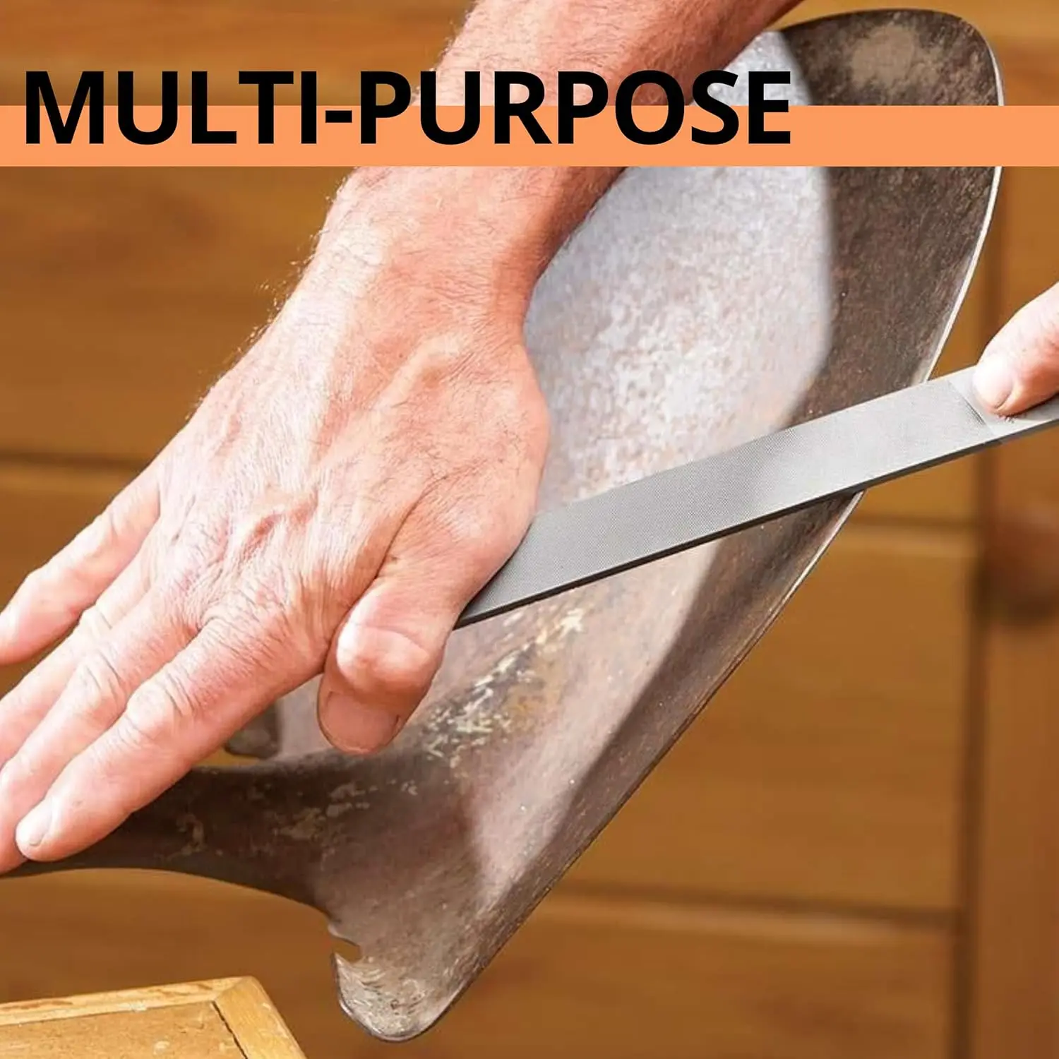 Feather Edge Taper Saw File, Professional Diamond Shape Pruning Saw Sharpener, Durable Garden Woodworking Hand Tool File