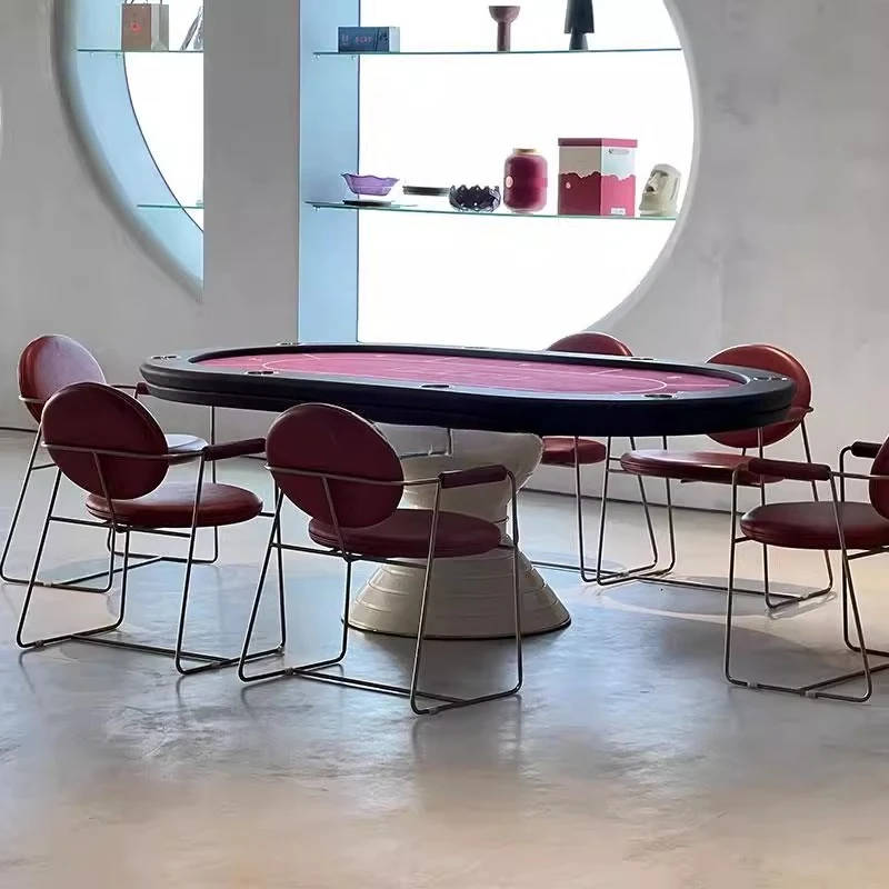 New 8-person Deluxe Texas Hold'em Table Chips Chess Room Texas Table