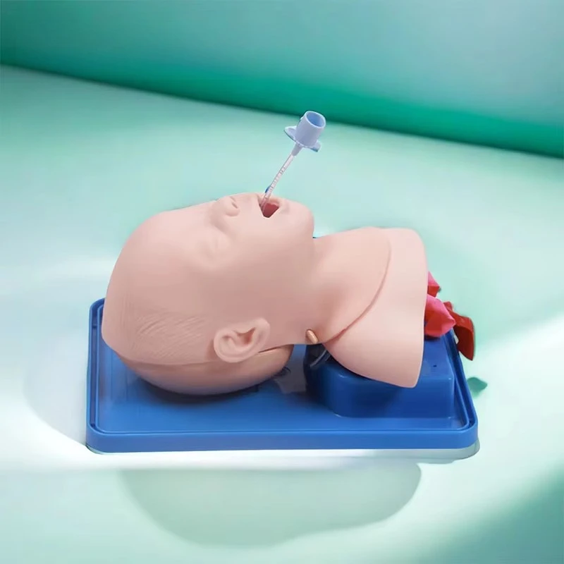 Neonatal Tracheal Intubation Model Infant Analog Double Lung and Stomach Expansion Newborn Tracheal Intubation Simulator