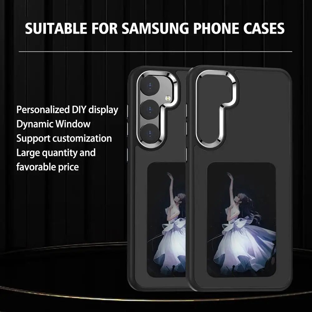 For Samsung S24Ultra Four-color Ink Screen Mobile Phone Mobile Phone Screen Cover Protective Projection Case Screen Case Q3S5