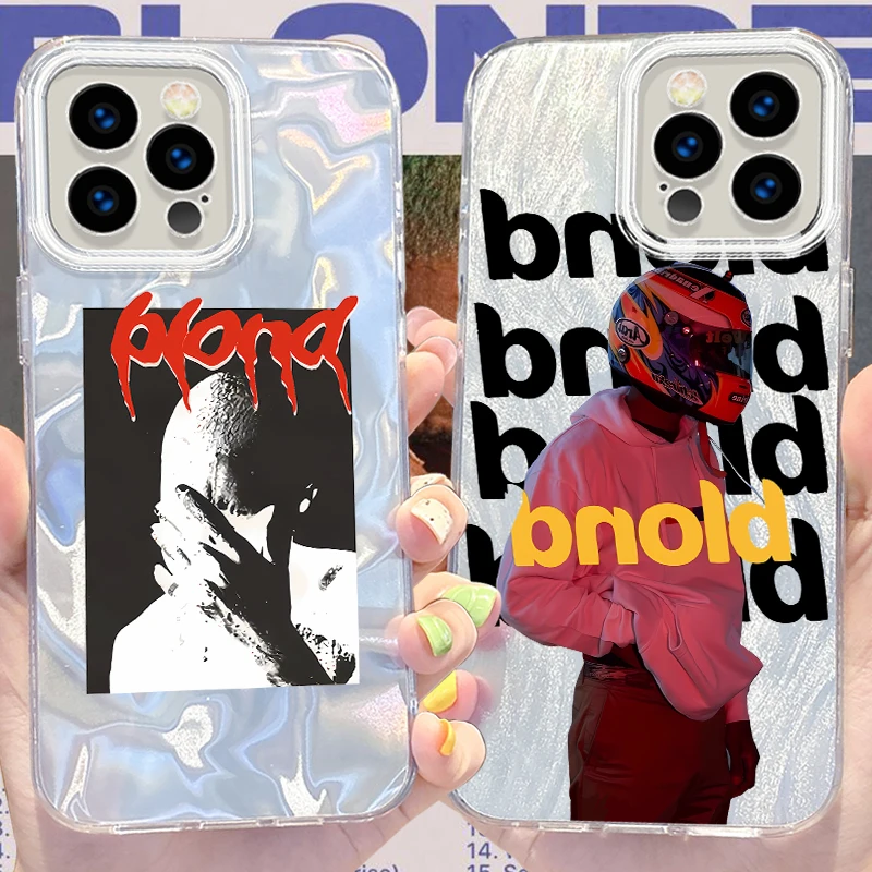 Singer Frank Oceans Reflective Phone Case for iPhone 16 15 14 13 12 11 Pro Max XR XS X 8 7 6S 6 Plus SE 2020 2022 Cover Funda