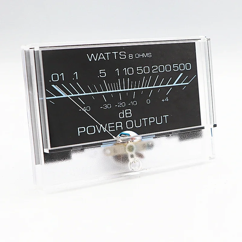 1Pc Pointer VU Meter DB Power Meter, Mechanical Movement Panel Meter for Preamp DC Power Amplifier