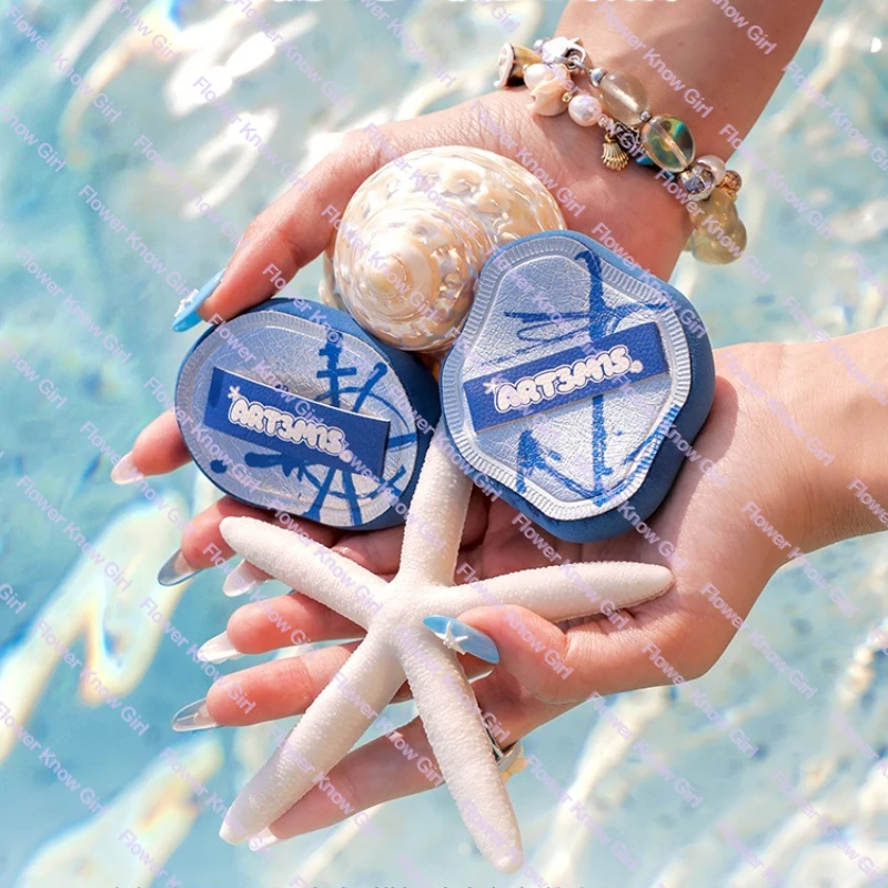 ART3M1S 파우더 퍼프 에어쿠션 플로킹 썸 파우더 퍼프 (리퀴드 파운데이션용) 오션 스토리 데님 솜사탕 메이크업 세팅