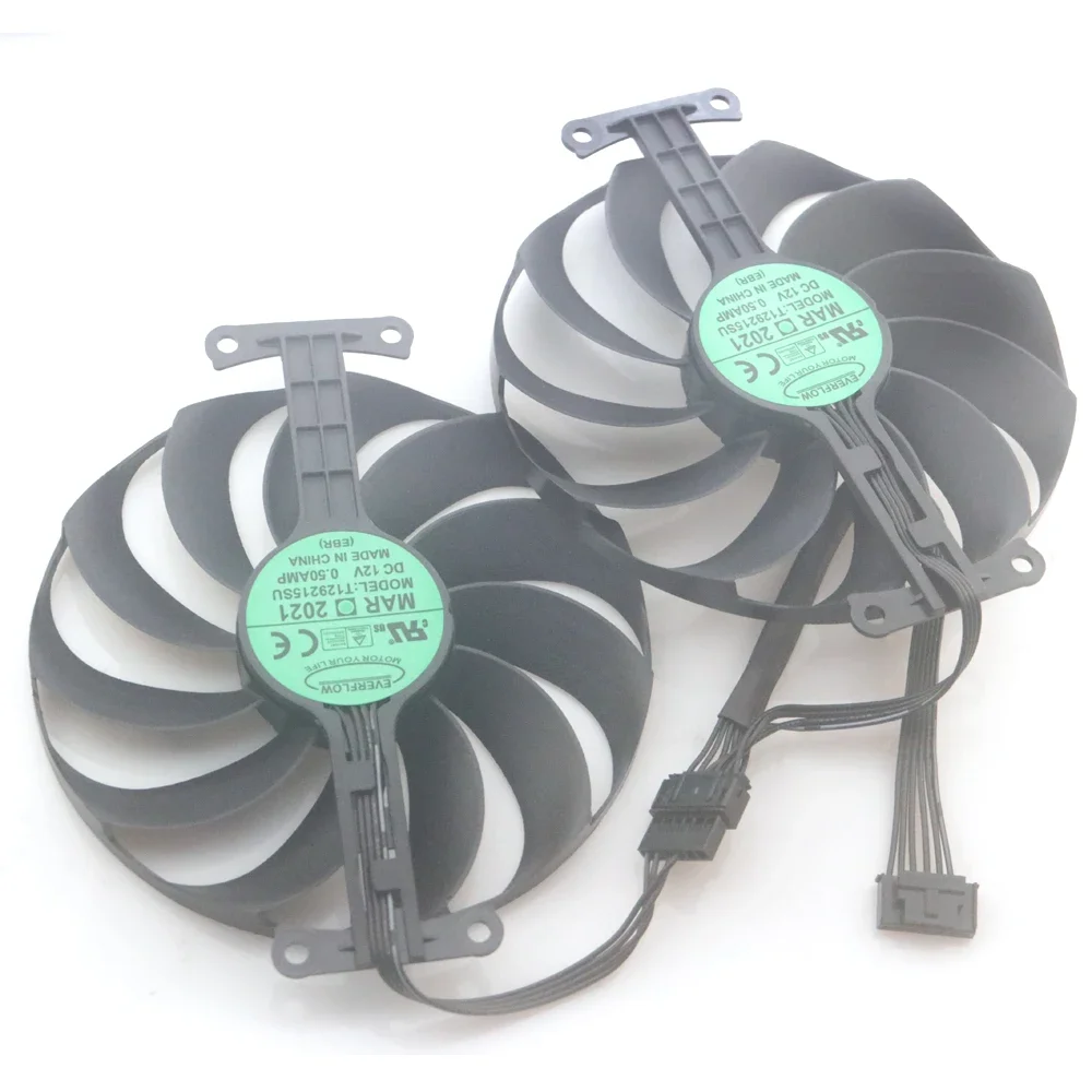 T129215SU 12V 0.50A 95mm For ASUS RX 6600XT 8GB ROG STRIX OC Graphics Card Cooling Fan