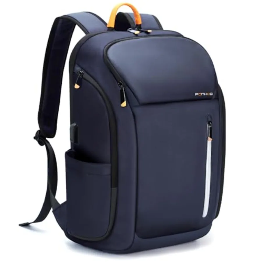 

Business Backpack for Men Tech Waterproof Smart Laptop Backpacks with USB Charging Port Flight Approved Anti-Theft Large Work C