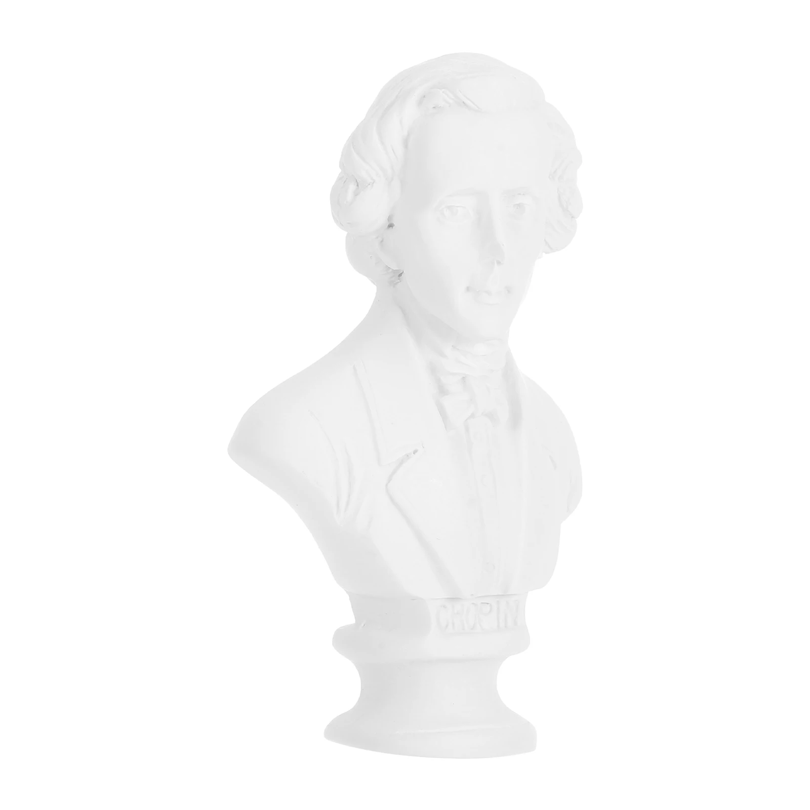 

Realistic Resin Musician Bust Statue Lifelike Mini Sculpture Desktop Decoration European Style Home Office Decor Small Ornament