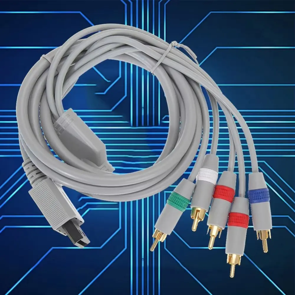

5 in 1 Wii/Wiiu Component Cable Fast Charging 1080P Wii Game Cable Multifunctional Universal Audio Video TV Connector Cable