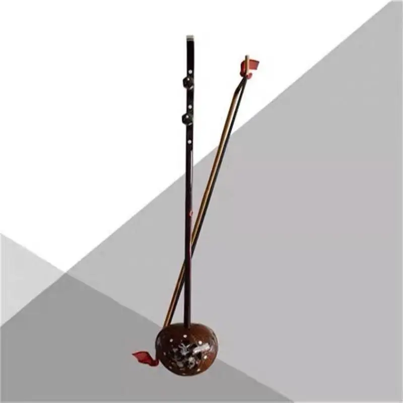 Exquisite Coconut Husk Carved Erhu Chaoshan Ethnic Characteristics Traditional String Instrument Stage Performance Erhu