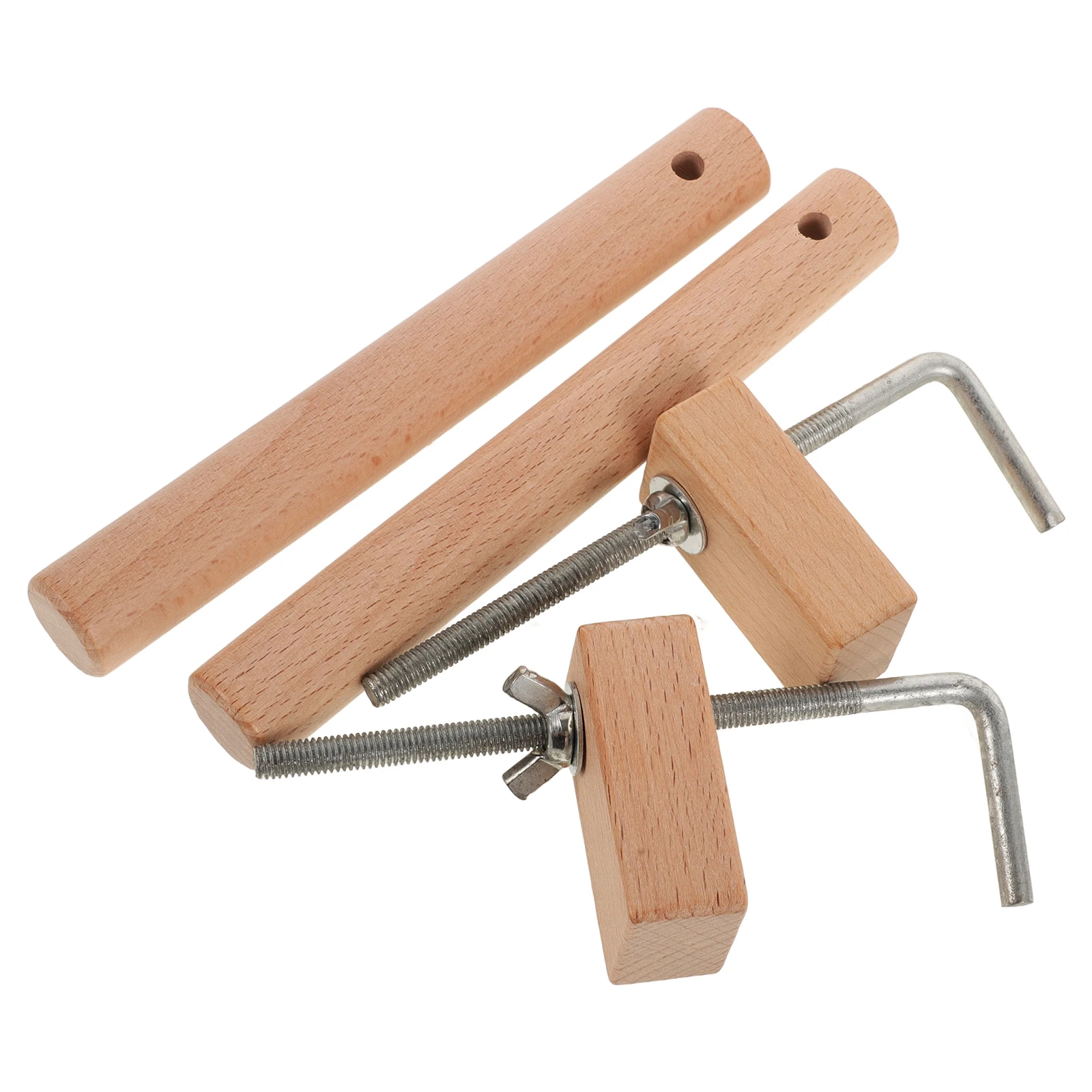 

2Pcs Crafts Weaving Bracket Rope Kit Braided DIY Tool Lanyards Bracelet Maker Wood Jewelry Fixing Device Sewing Accessories
