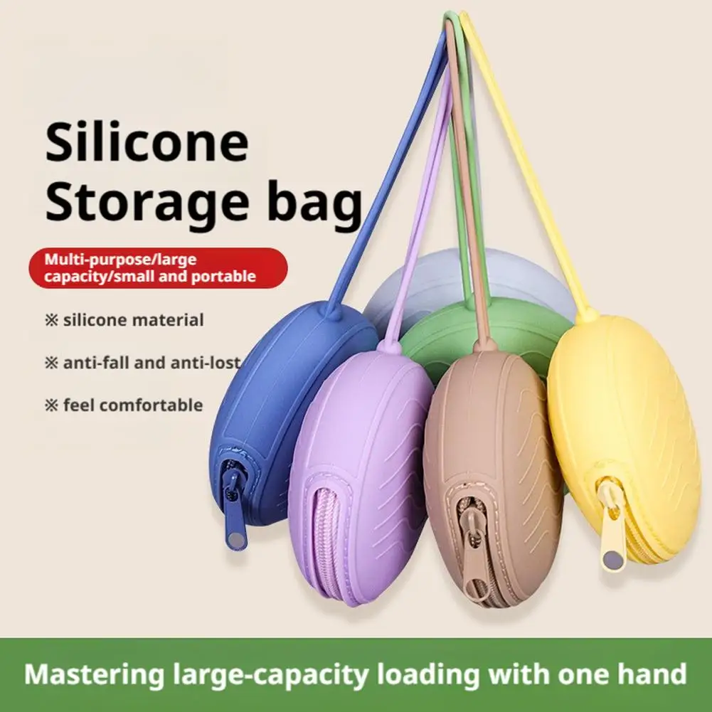 

Food Grade Silicone Pacifier Storage Case Newborn Pacifier Safe Holder Travel Pacifier Accessories Cable Earphones Organizer