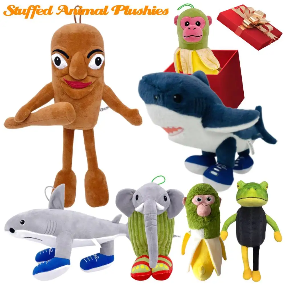 

Tung Tung Tung Sahur Tralalelo Tralala Stuffed Doll Toys Funny Animal Italian Brainrot Shimpanzini Bananini Plushies Gifts
