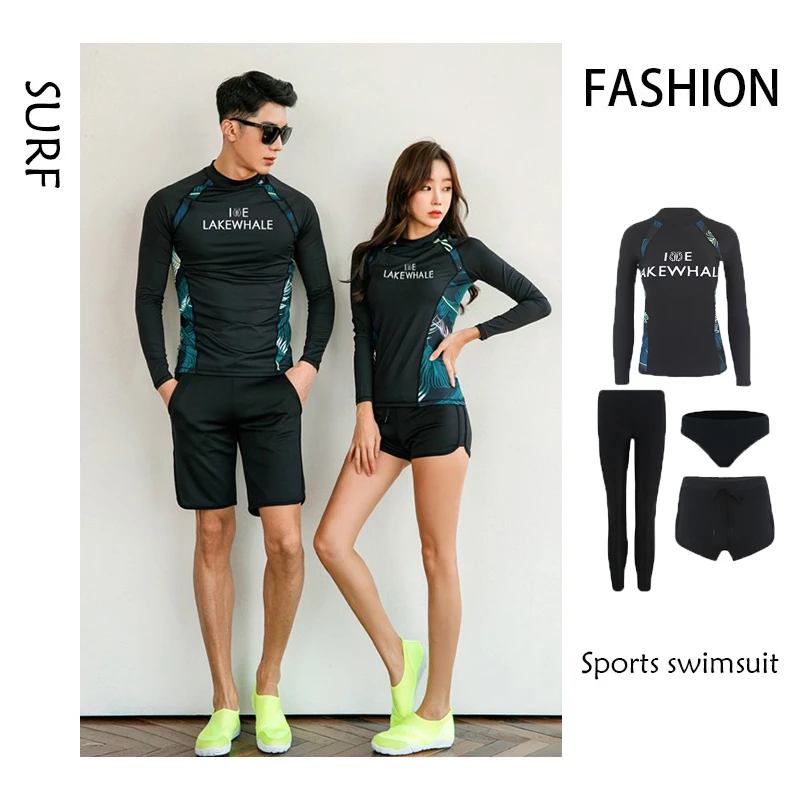 

suit woman swimming suit for menbaju Couple Swimwear Women Swimming Suit Swimsuit 3 pieces Swimming Suit Women Men Diving Suit