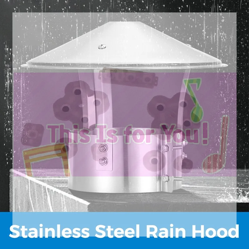 

1Set Durable Ventilated Rain Cap Stainless Steel Exterior Wall Air Outlet Stove Pipe Protector Cover Useful Chimney Exhaust Hood