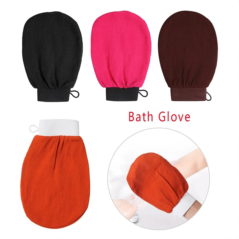 1Pcs One Sided Scrub Glove Bath Magic Peeling Glove Body Scrub Facial Exfoliate Mitt Home Peeling Glove Towel Body Care YZL1