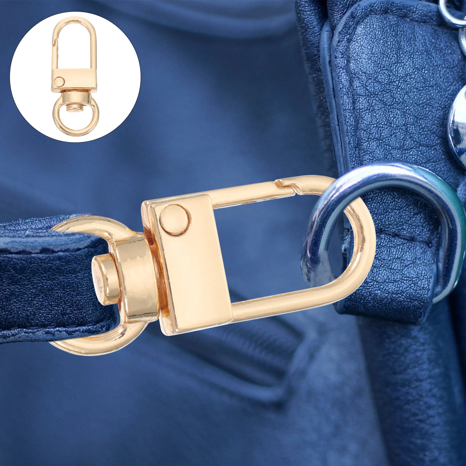 

15pcs Metal Bag Claw Clasp Alloy Snap Hook Keychain Swivel Trigger Clip Durable Lobster Buckle Purse Strap Fastener Diy Craft