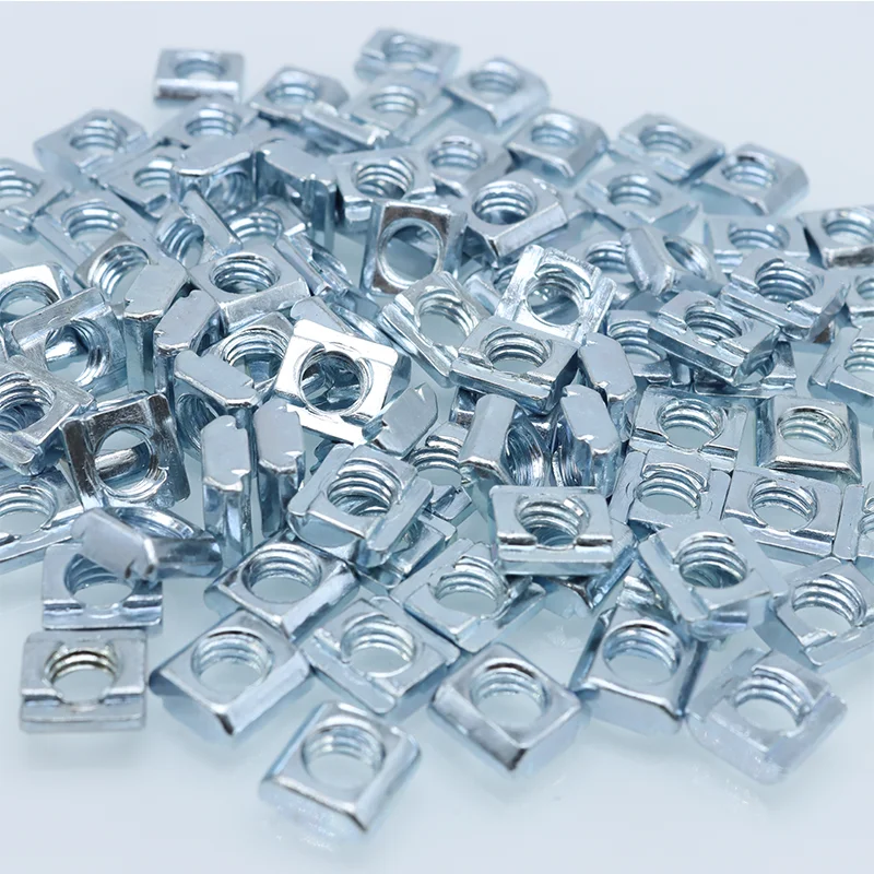 200x M3 M4 M5 M6 M8 M10 T Block Square Nuts T-Track Sliding Hammer Insert Nut for Connection Aluminum Profile 2020 3030 4040 45