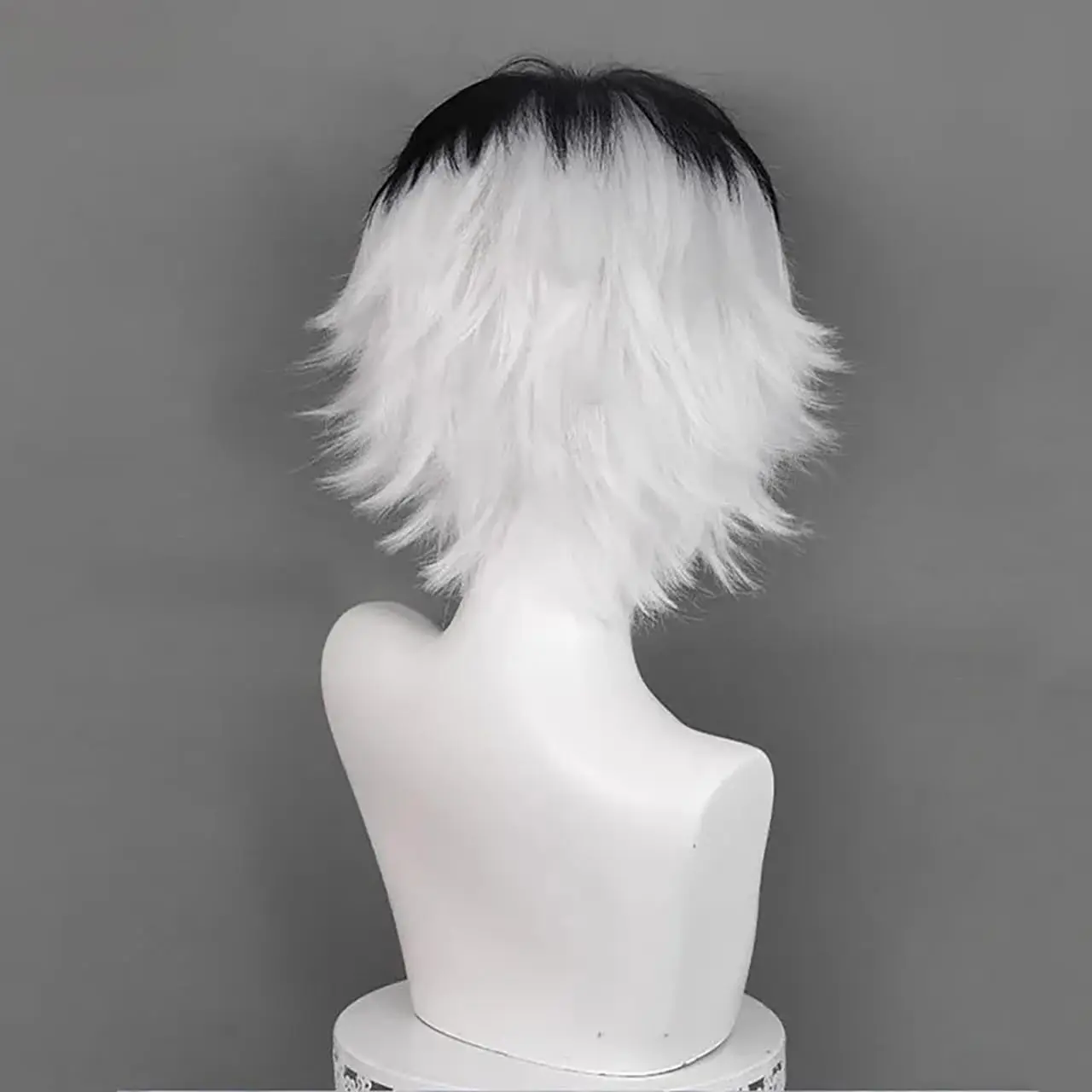 هالوين لعب الأدوار طوكيو الغول طوكيو الغول ساساكي هايز تأثيري شعر مستعار أبيض أسود