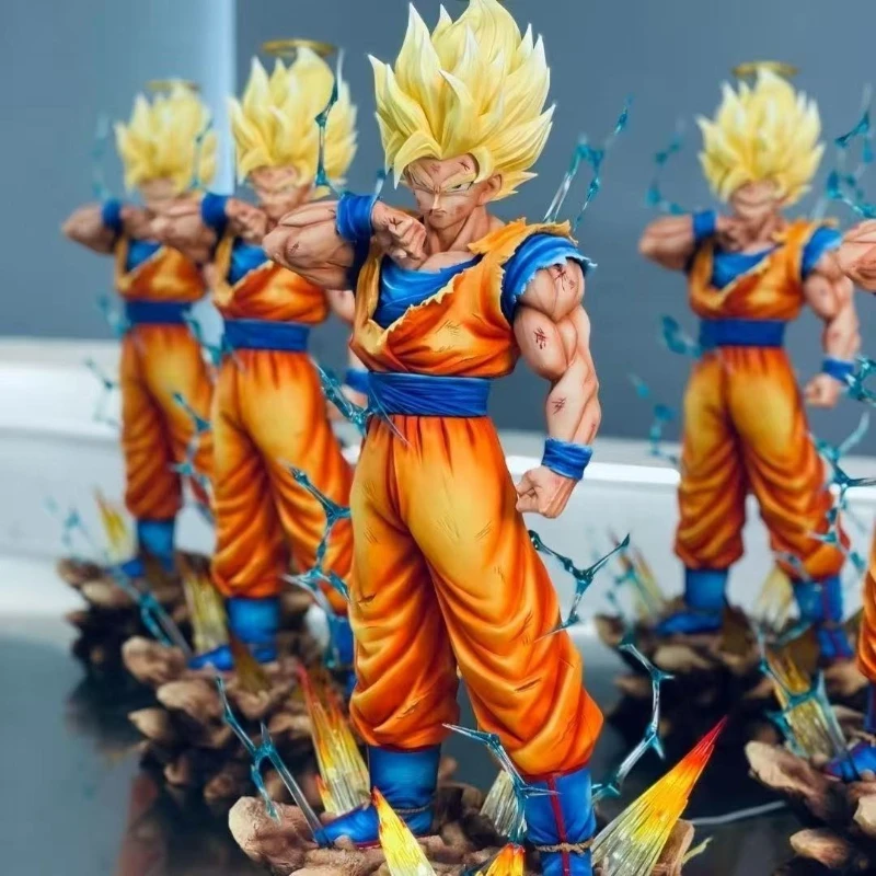 

ГОРЯЧАЯ распродажа JG studio 33 см Dragon Ball Son Goku Фигурка SSJ2 Son Goku аниме Фигурки Супер Сайян Статуя из ПВХ Модель Игрушки Подарки