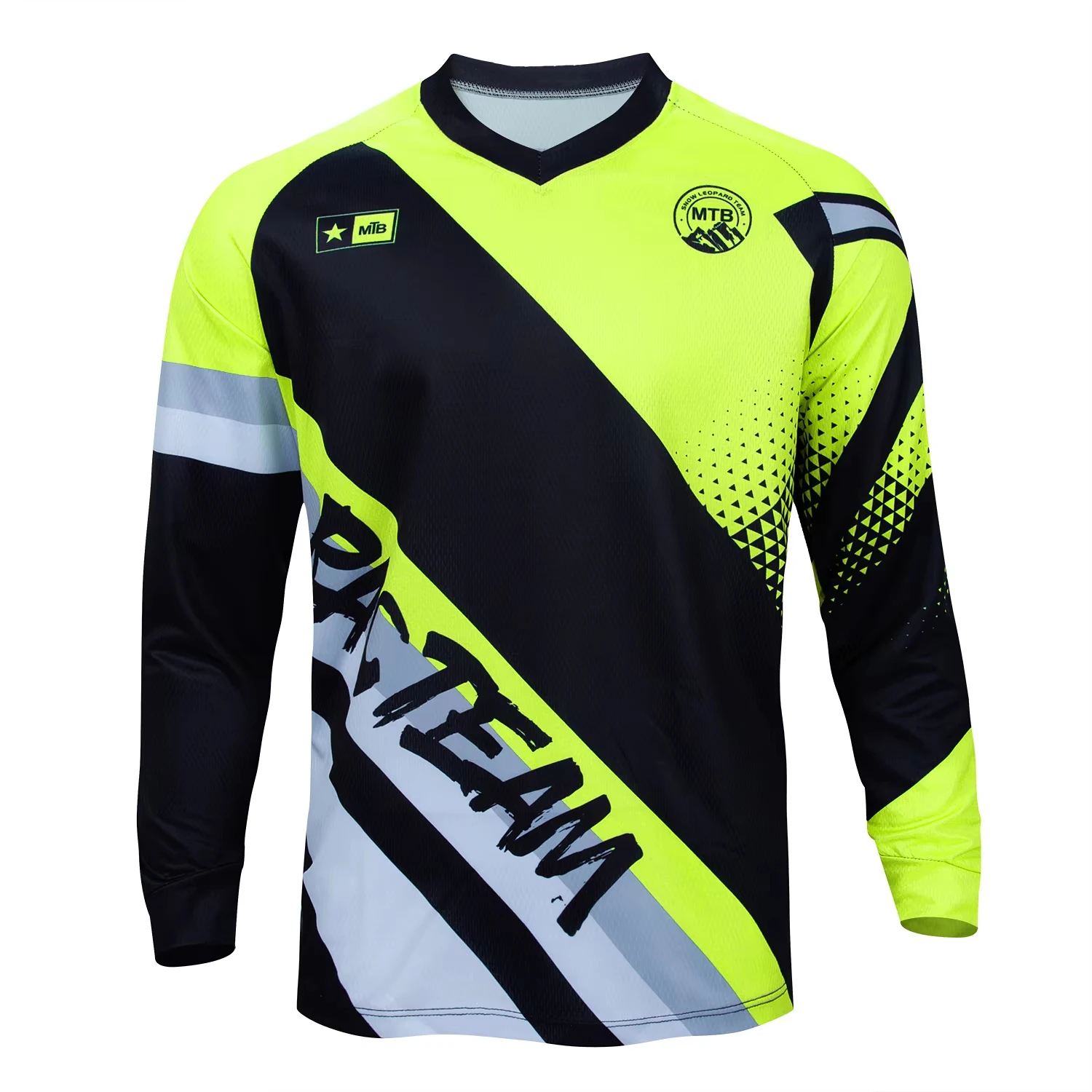MTB Motocross Gestreiftes Grafik-Langarmtrikot, Familien-Partnerlook, Offroad-Renn-Outdoor-Freizeitkleidung, Stylisches Bedrucktes Oberteil – Detail 5